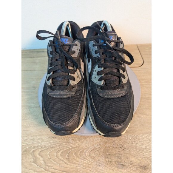Nike Air Max 90 Mens Size 9 Blue Black Leather Men’s Trainers Gym Shoe main image 5